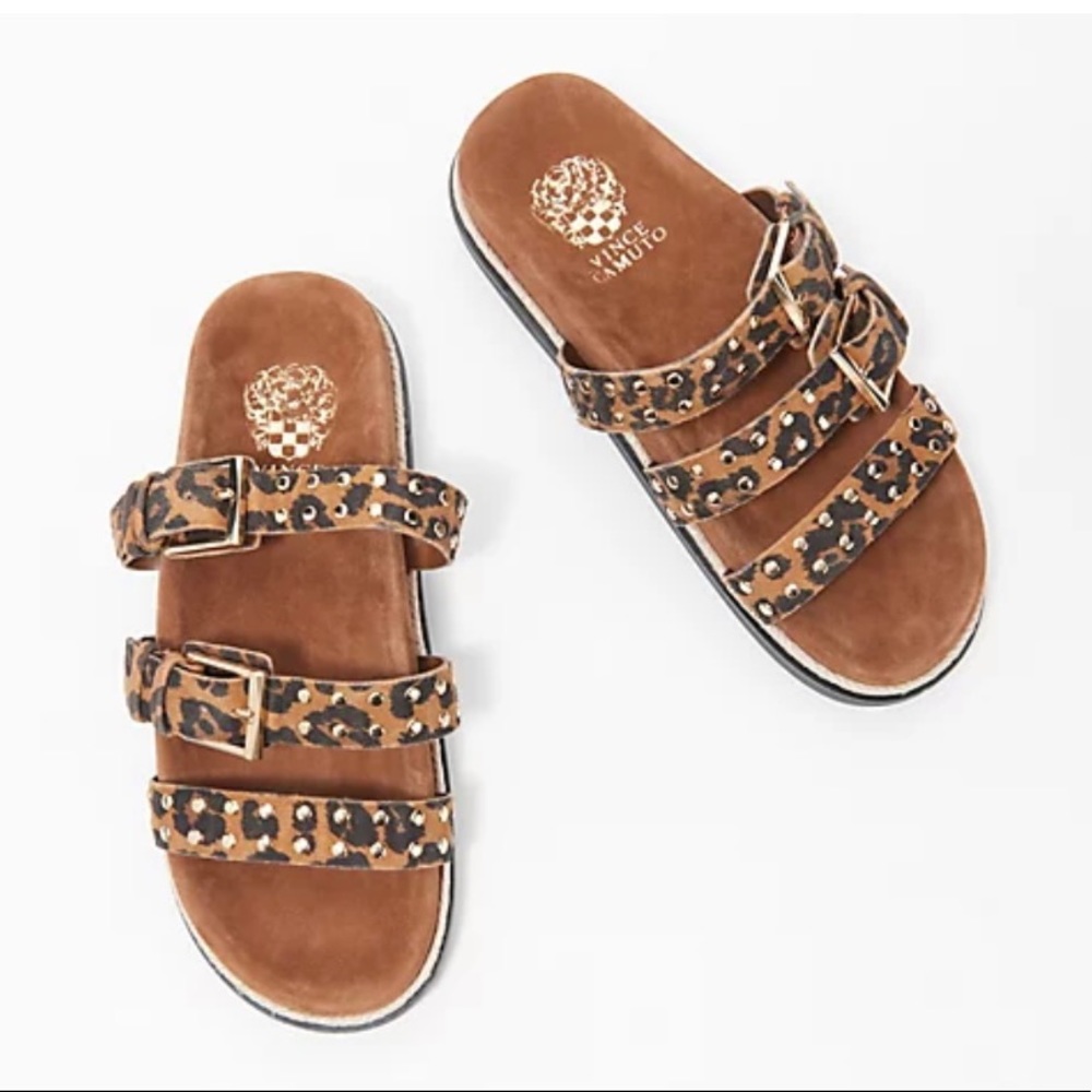 Vince Camuto Buckle Slide Sandals - Ciandra